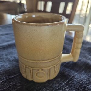 Frankhoma C4 Mayan Aztec Mug Desert Gold Excellent Condition